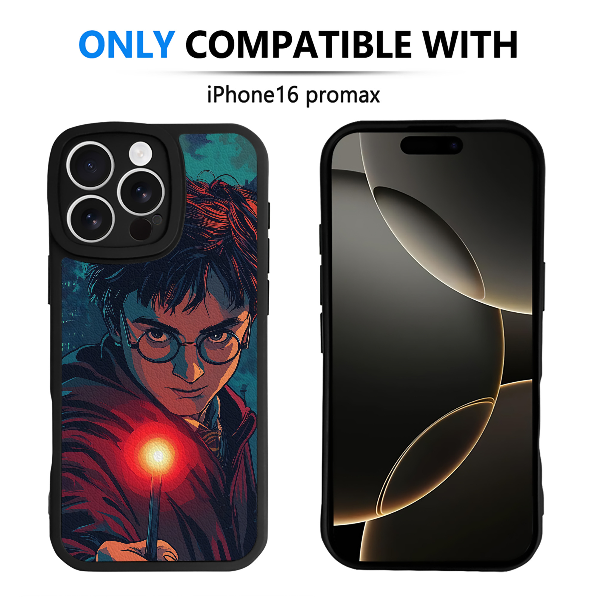 （画像用） Harry Potter ハリー・ポッターシリーズ 【iPhone 16シリーズ対応】シリコンスマホケース（レザー調） 材質：シリコン